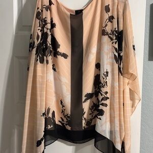 Floral Print Sheer Blouse